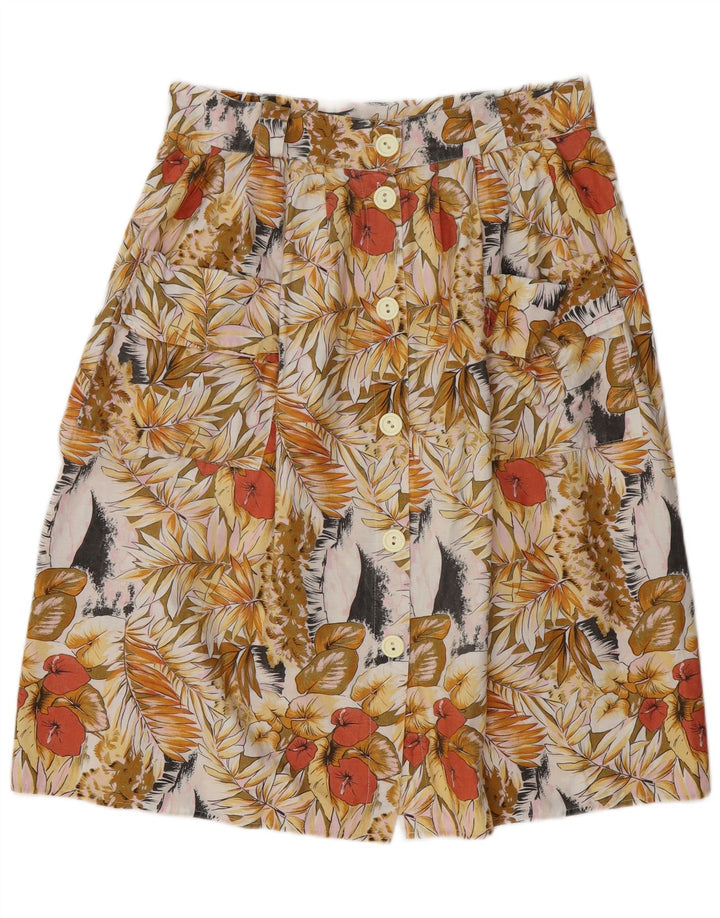 VINTAGE ženska suknja A-kroja W34, velika, višebojna cvjetna