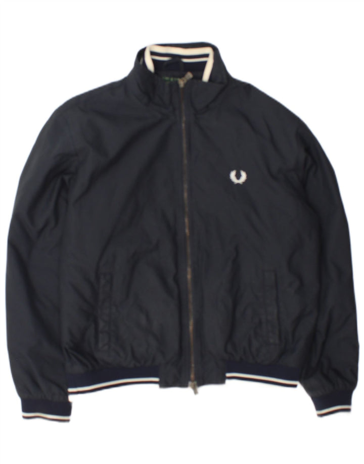 Bomber jakna Fred Perry za dječake 11-12 godina sivi najlon