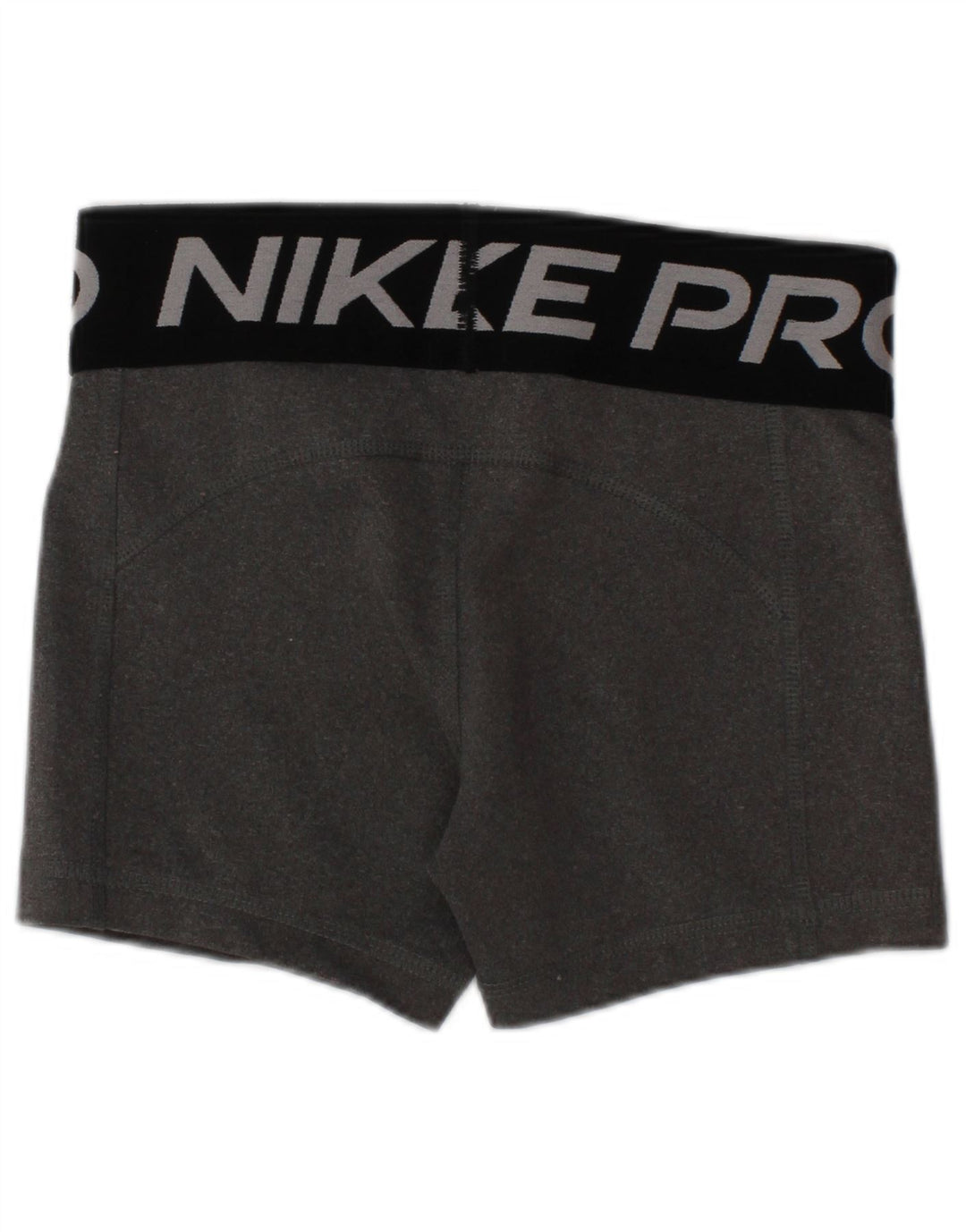 NIKE Girls Dri Fit Graphic Sport Shorts 6-7 Years XS Gray Poliester
