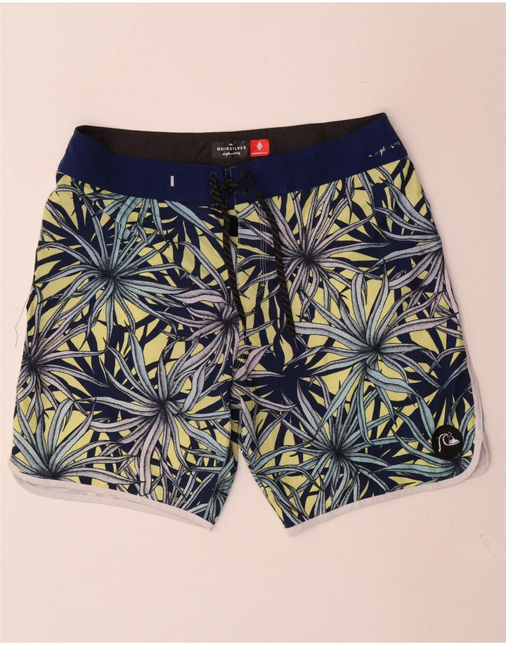 Quiksilver muške kratke hlače za kupanje, veliki plavi cvjetni poliester