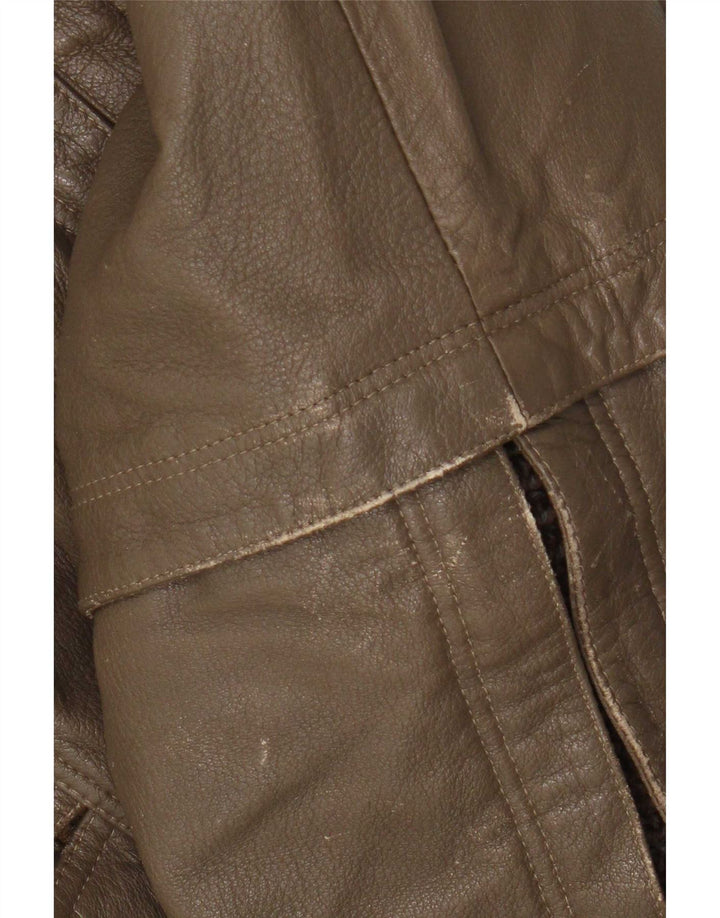 Stephen muška kožna jakna IT 52 XL kaki