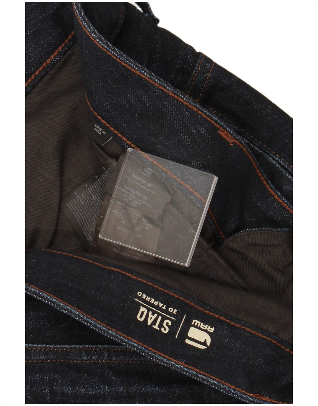 G-STAR muške sužene traperice W33 L34 tamnoplavi pamuk