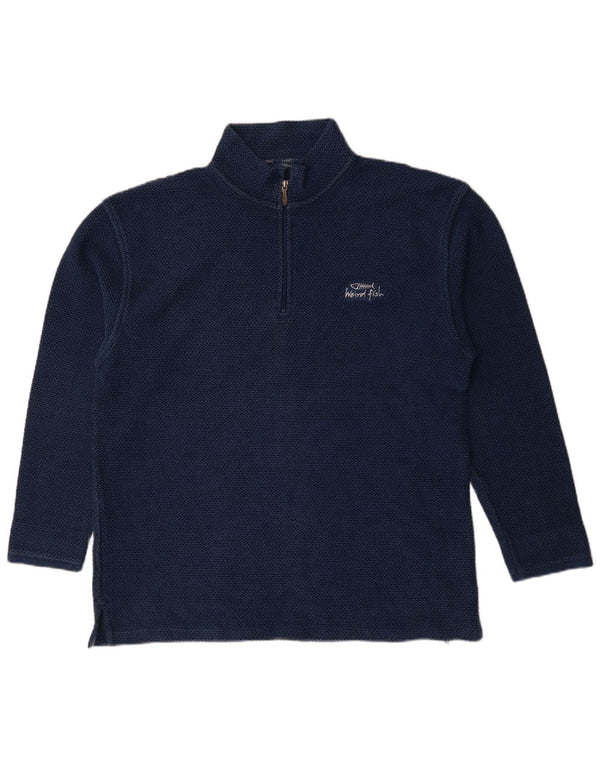 Weird Fish Muška majica s izrezom s patentnim zatvaračem 2XL tamnoplavi pamuk