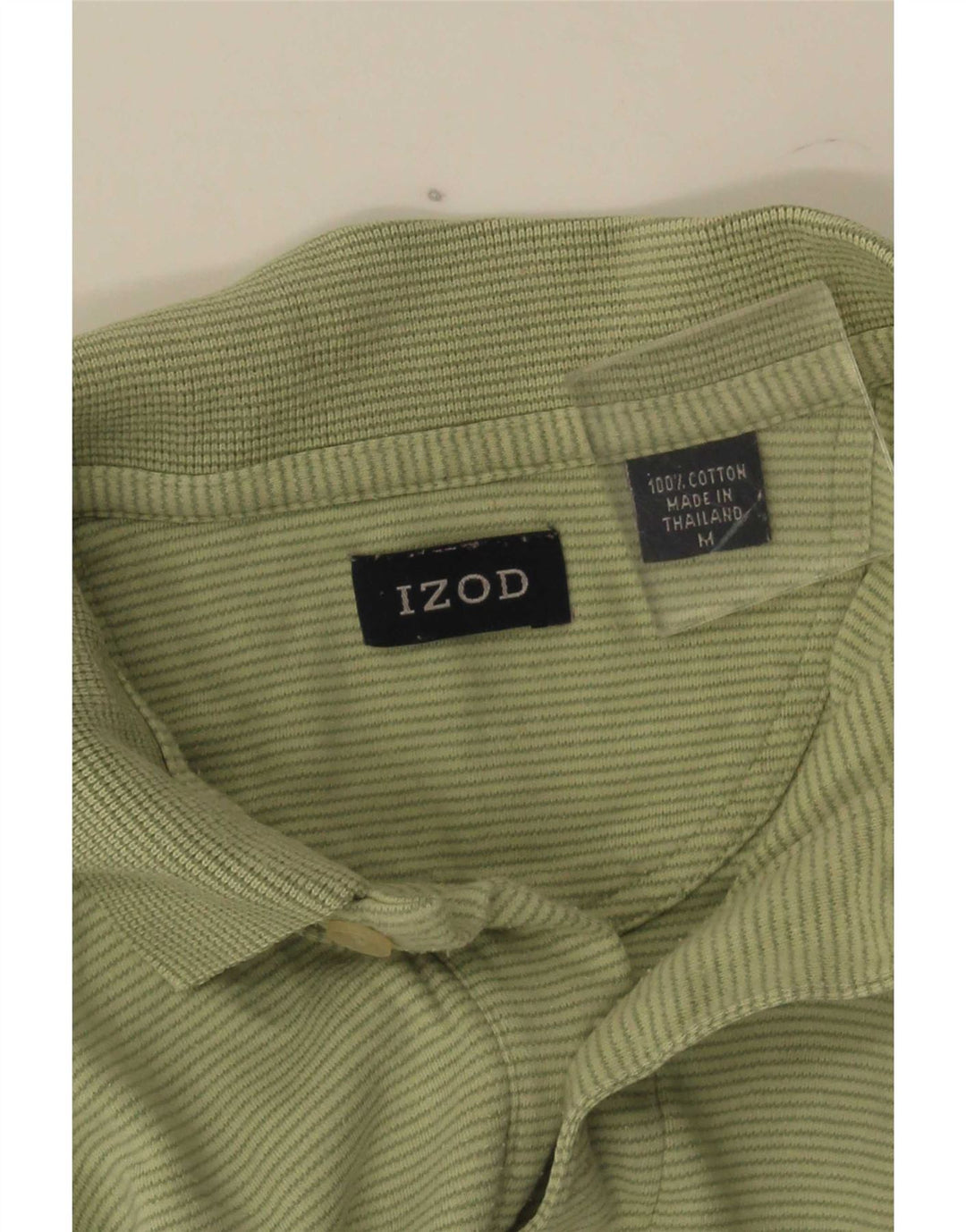 Izod muška polo majica srednje zelene pruge, pamuk