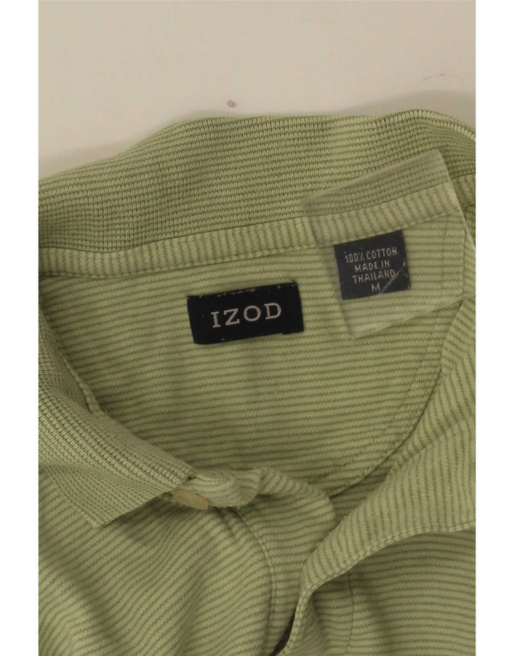 Izod muška polo majica srednje zelene pruge, pamuk