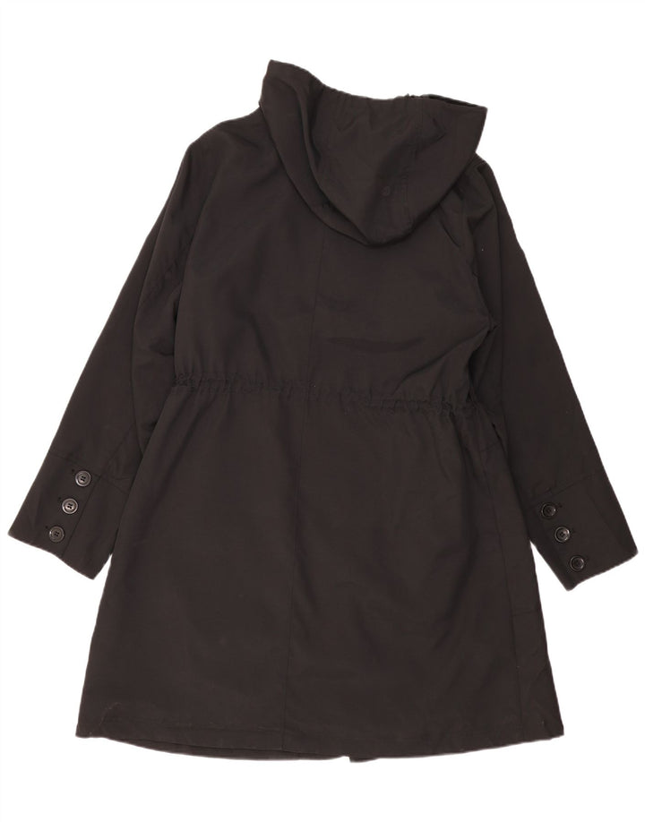 Marks & Spencer ženska parka jakna s kapuljačom UK 18 XL crni poliester