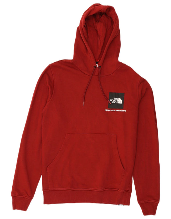 The North Face muška majica s kapuljačom s kapuljačom Mala bordo pamučna boja