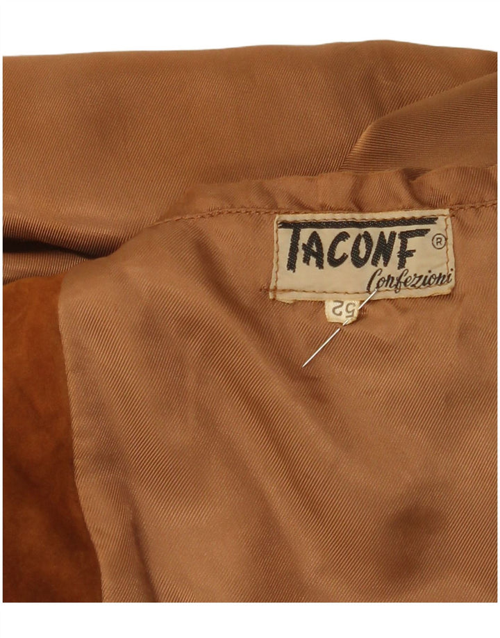 Vintage muška bomber jakna od brušene kože IT 52 XL smeđa