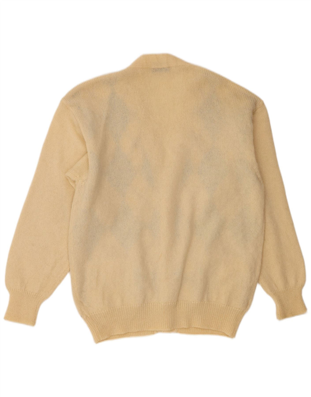 Hemmond muški kardigan pulover Large Beige Argyle/Diamond Virgin Wool