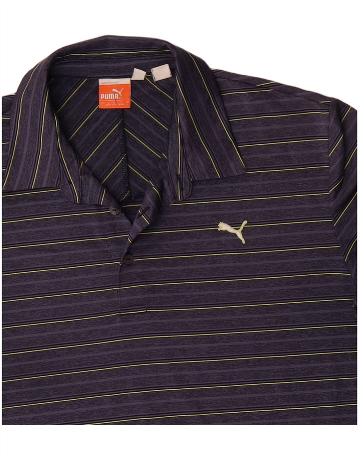PUMA muška polo majica velikih ljubičastih pruga