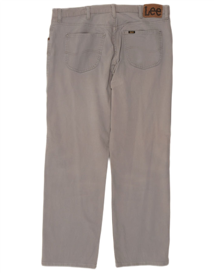 Lee Mens Brooklyn Straight Jeans W38 L30 Sivi pamuk