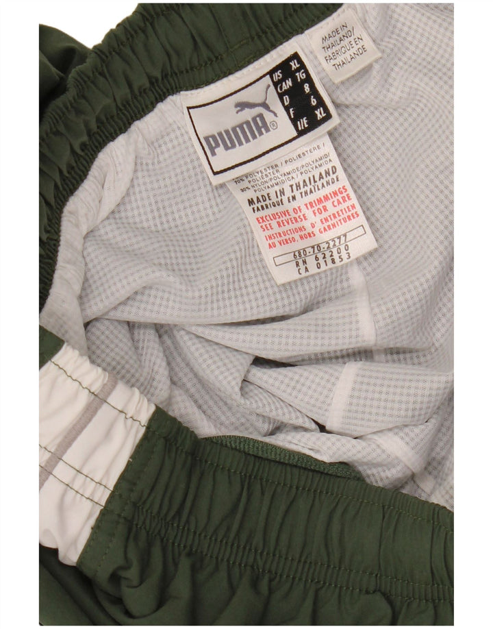 PUMA Muške trenirke Hlače Joggers XL Kaki Colourblock najlon