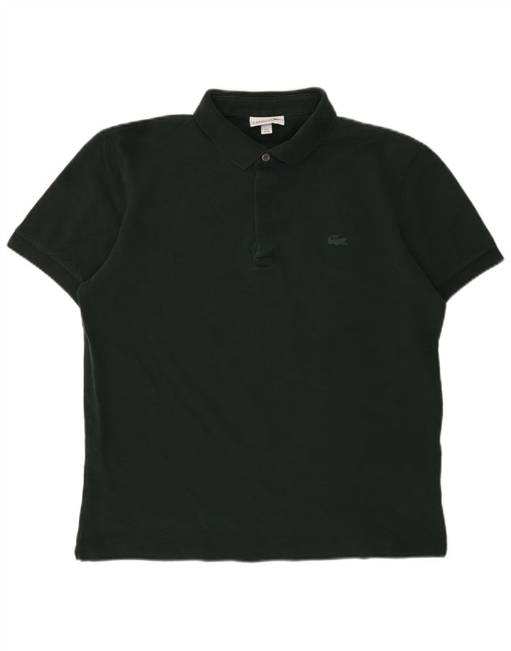 Lacoste muška polo majica standardnog kroja, veličina 4, srednje zeleni pamuk