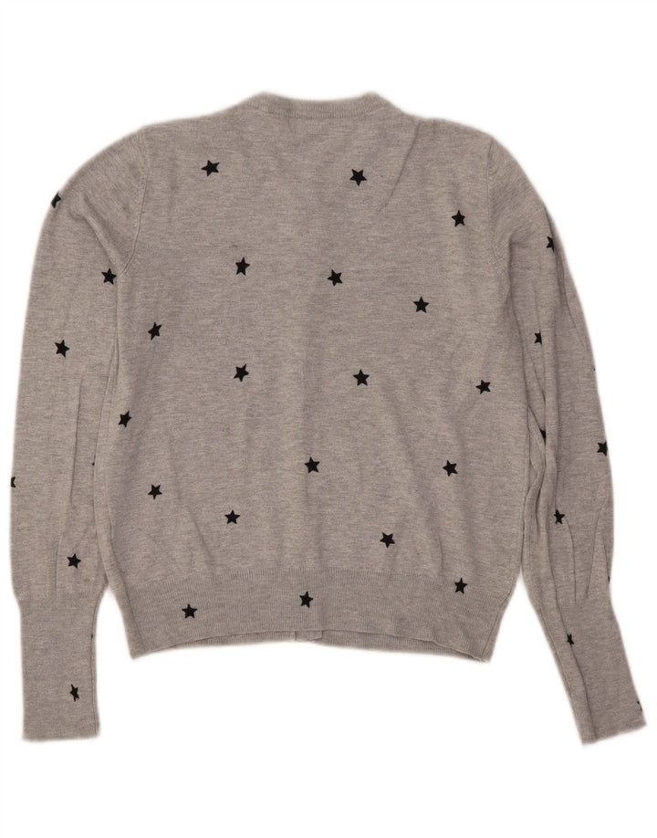 Marks & Spencer ženski kratki kardigan pulover UK 10 Small Gray