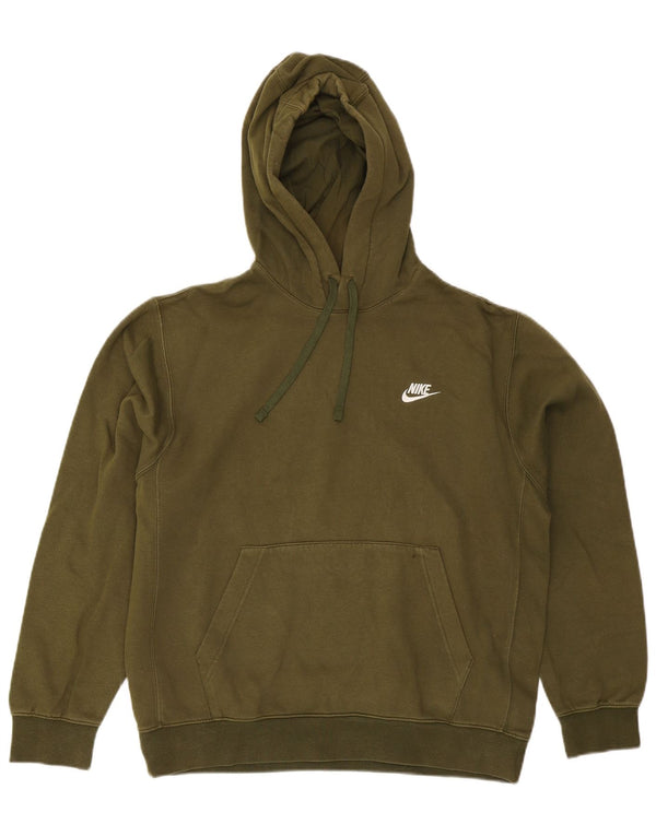 Nike Mens Hoodie Jumper Medium Khaki