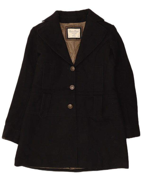 Guess ženski graškasti kaput UK 18 XL crna vuna