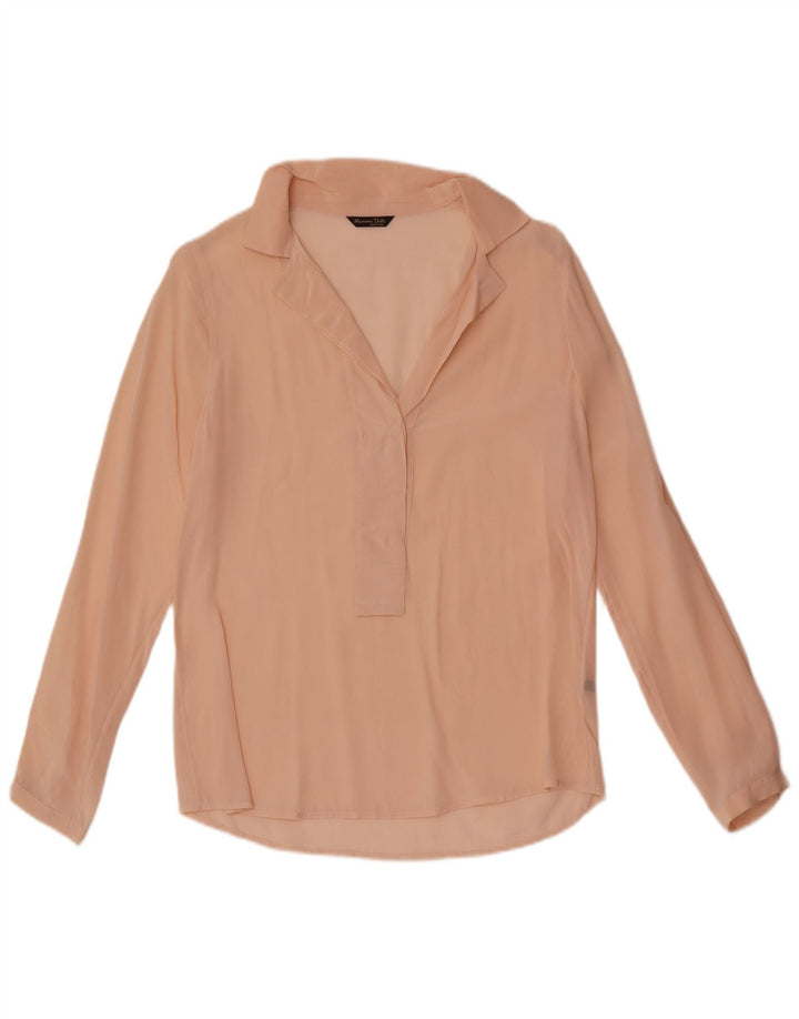 Massimo Dutti ženska prozirna pulover majica širokog kroja EU 36 XS ružičasta