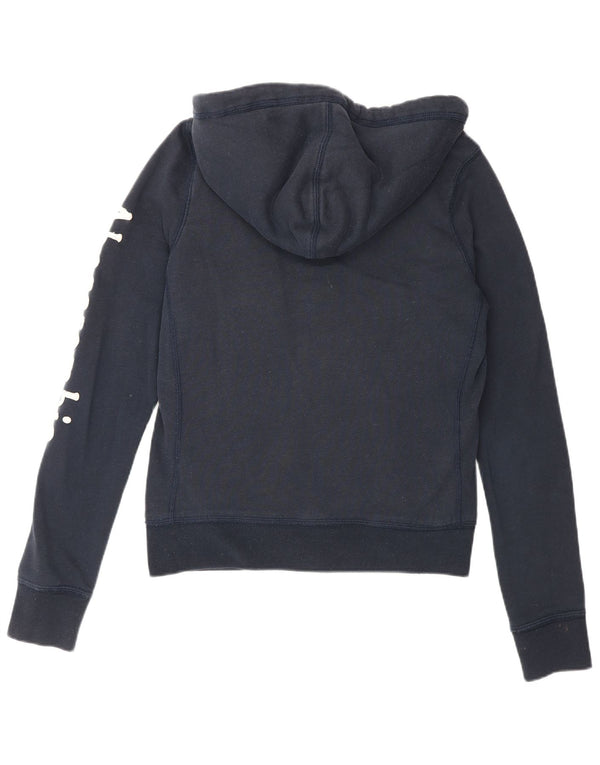 Abercrombie & Fitch Womens Graphic Trenirka Top Jacket UK 14 Medium Navy B