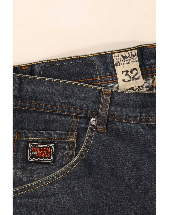 Volcom muške ravne traperice W32 L31 tamnoplavi pamuk