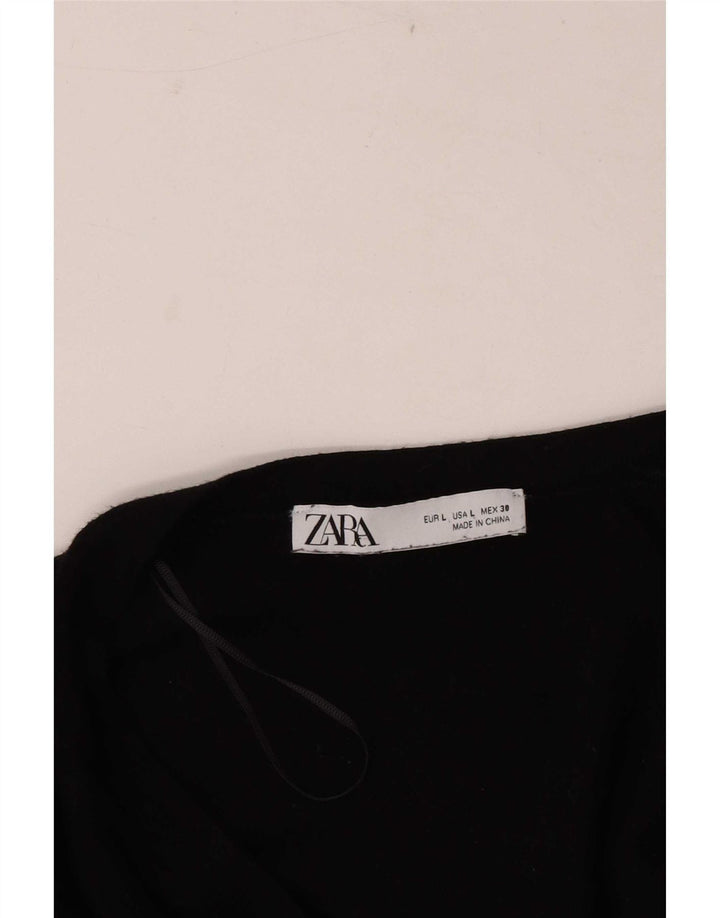 Zara ženski kardigan pulover UK 14 veliki crni