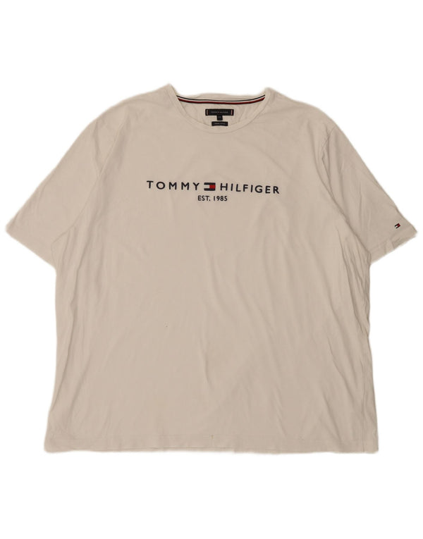 Tommy Hilfiger visoka muška majica kratkih rukava 4XL bijeli pamuk
