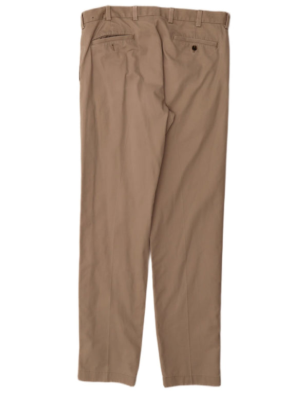 Brooks Brothers muške uske chino hlače W34 L34 bež pamuk