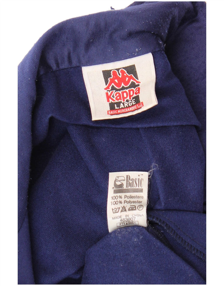 KAPPA muška trenirka s grafičkim motivima, velika jakna tamnoplave boje