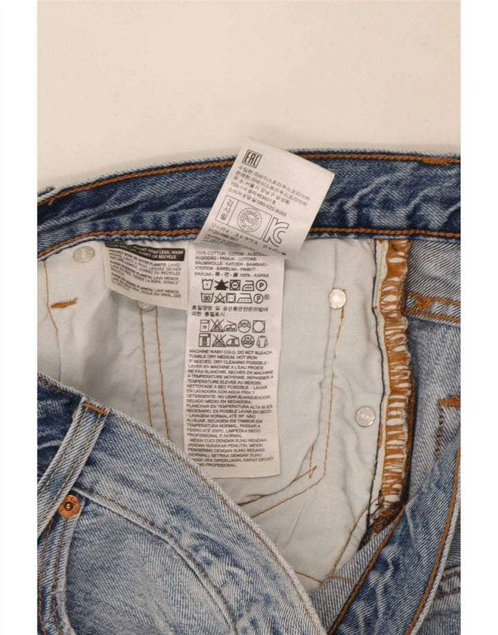 Levi's ženske kratke traper hlače 501 W32 srednje plavi pamuk