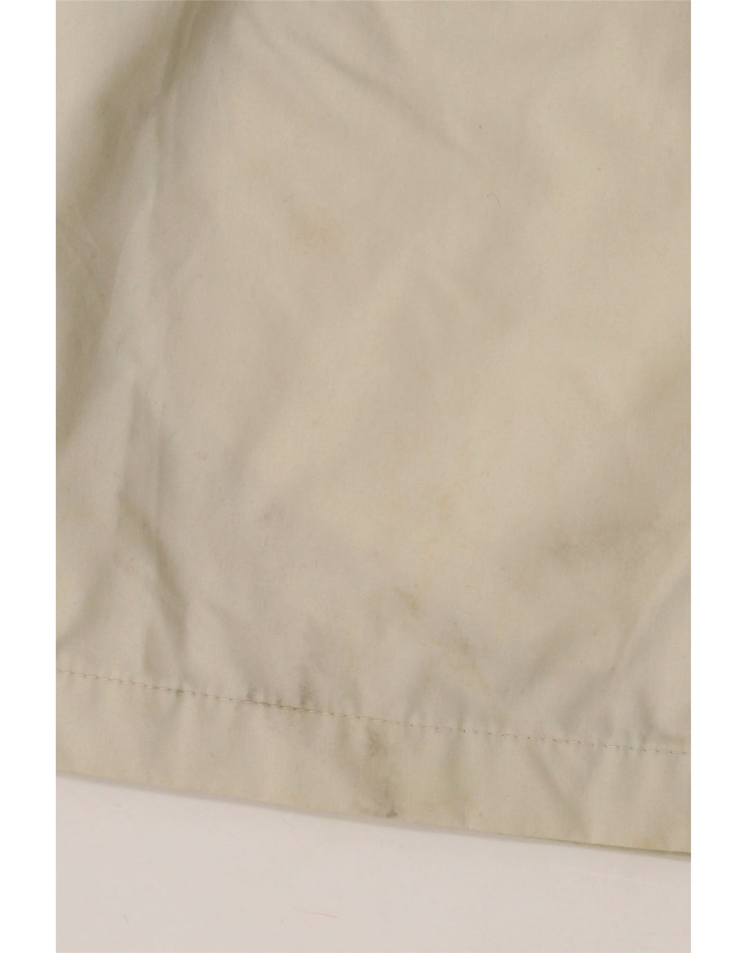 VINTAGE Womens Hooded Windbreaker Coat UK 16 Large Off White Polyester Vintage Vintage and Second-Hand Vintage from Messina Hembry 
