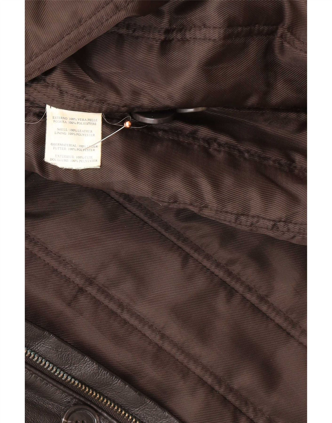 Vintage muški kožni kaput IT 58 3XL crni