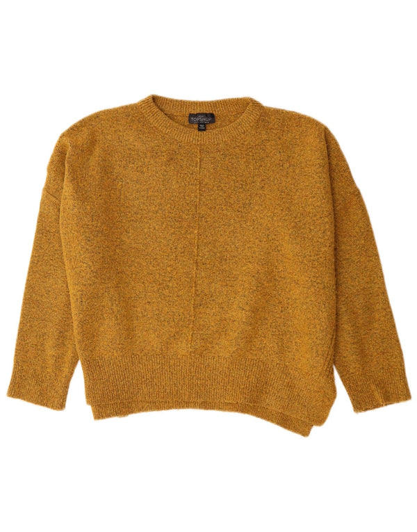 Topshop ženski pulover s okruglim izrezom UK 10 Small Yellow