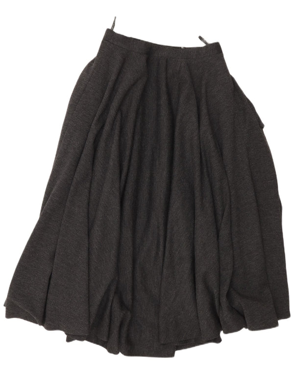 Florence Womens High Waist Flared Skirt W26 Small Grey