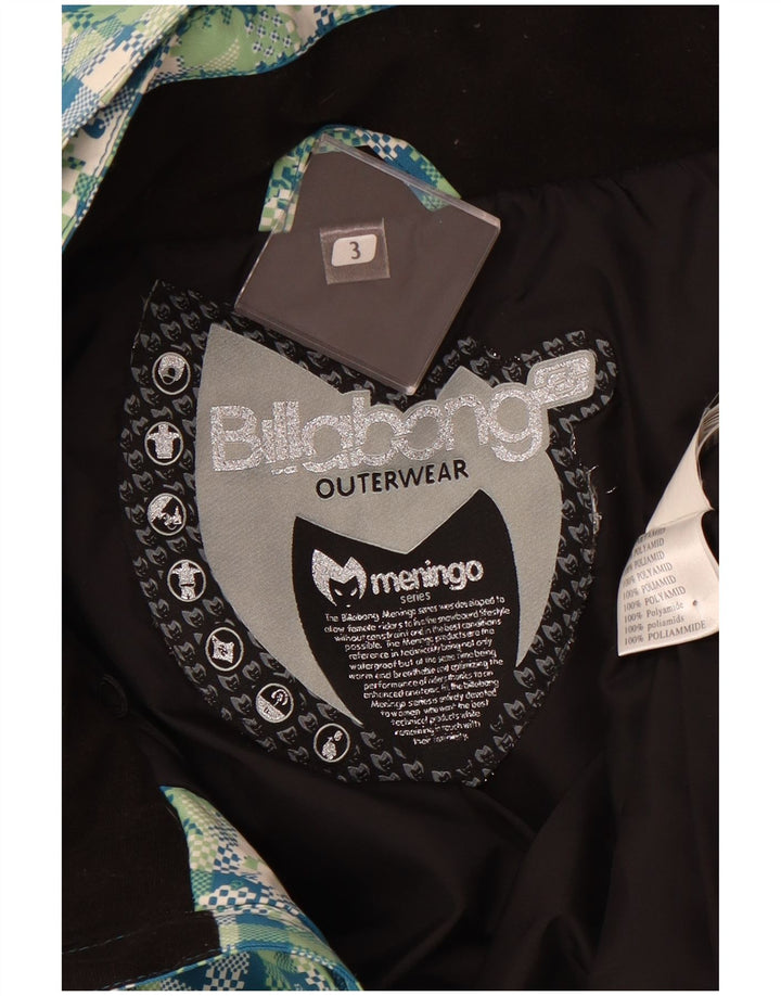 BILLABONG ženska vjetrovka s kapuljačom UK 14 Veliki zeleni karirani