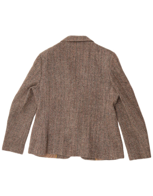 John Brooks Ženska jakna sa 2 gumba UK 14 Srednje smeđa riblja kost