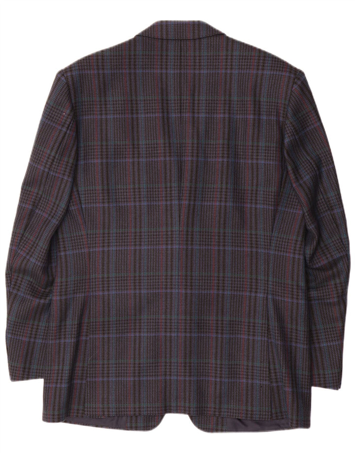HUGO BOSS Muška jakna sa 2 gumba EU 50 velika tamnoplava houndstooth