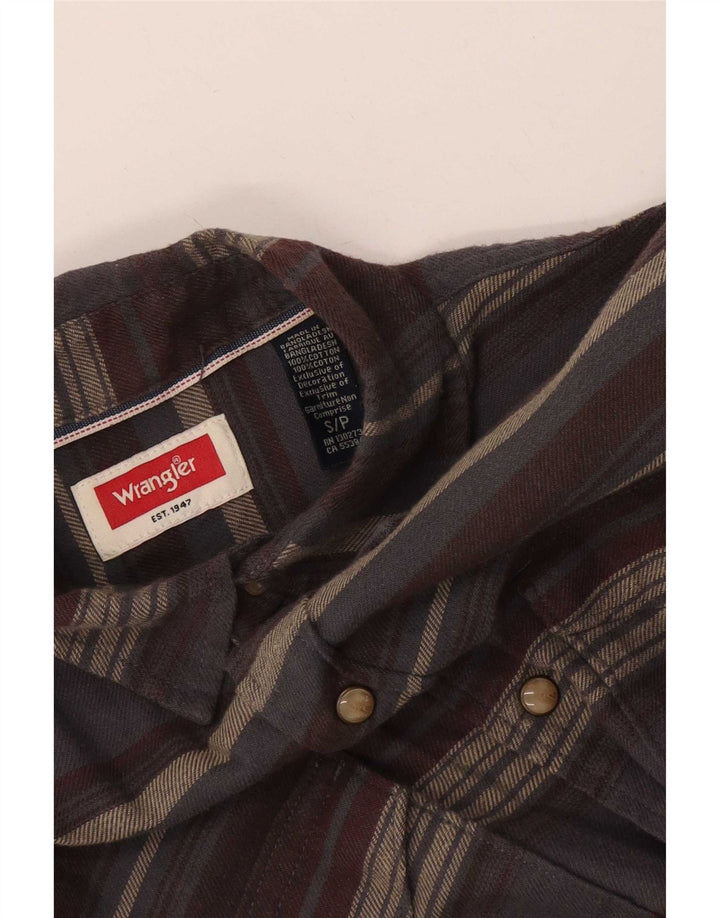 Wrangler muška flanelska košulja, pamuk na male sive pruge