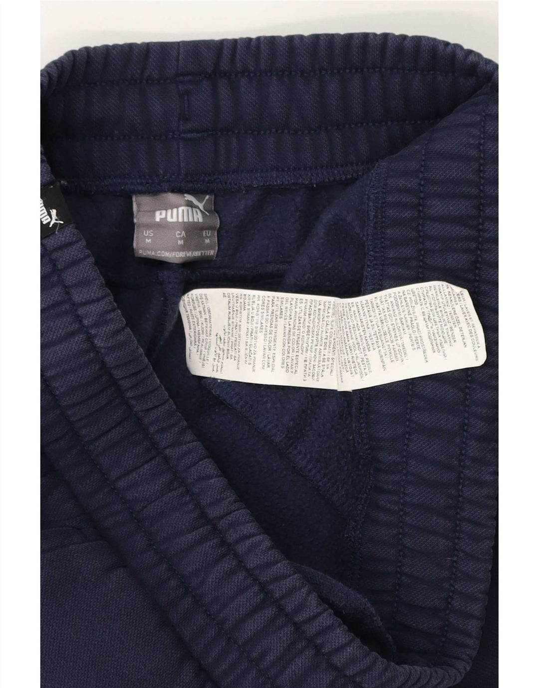 Puma muške trenirke Hlače Joggers Srednje tamnoplavi pamuk