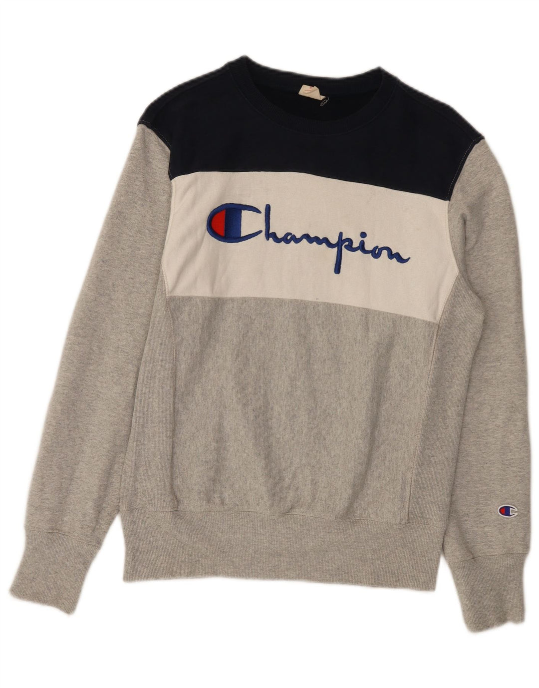 Champion ženski džemper s grafičkim motivima UK 14 srednje sive boje