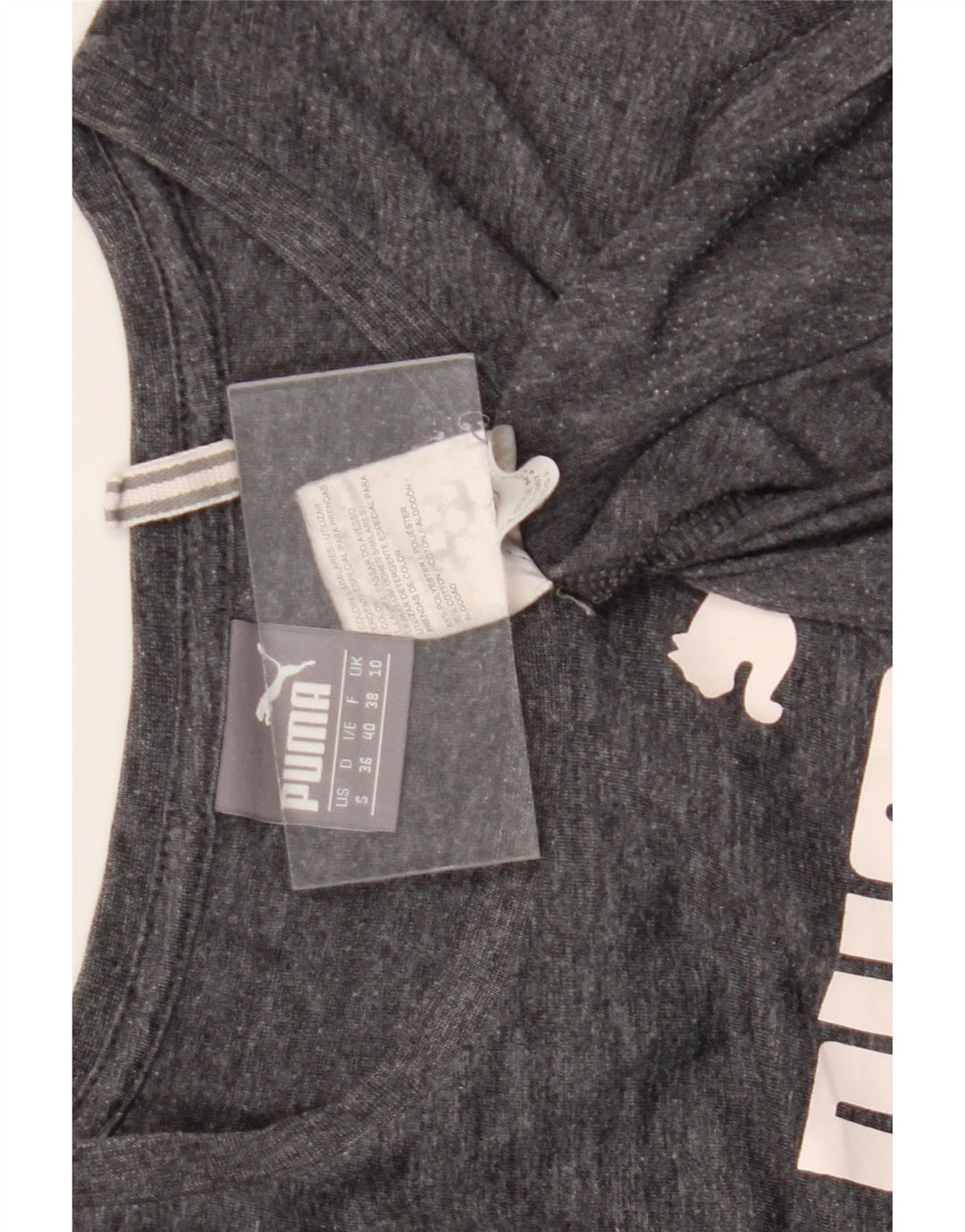 Puma ženska majica kratkih rukava s grafičkim motivima UK 10 Small Grey Flected Polyester