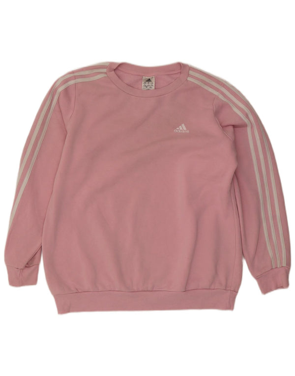 Adidas ženska majica prekomjerne veličine UK 20/22 XL ružičasti pamuk
