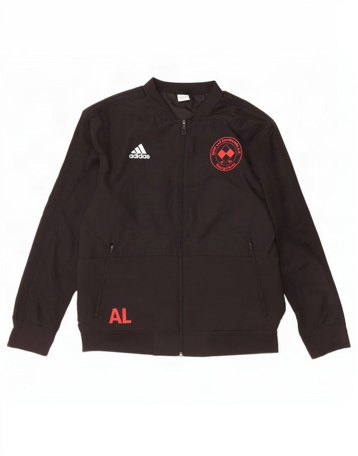 Adidas muška trenirka Climalite Graphic Gornja jakna velika crna poliesterska