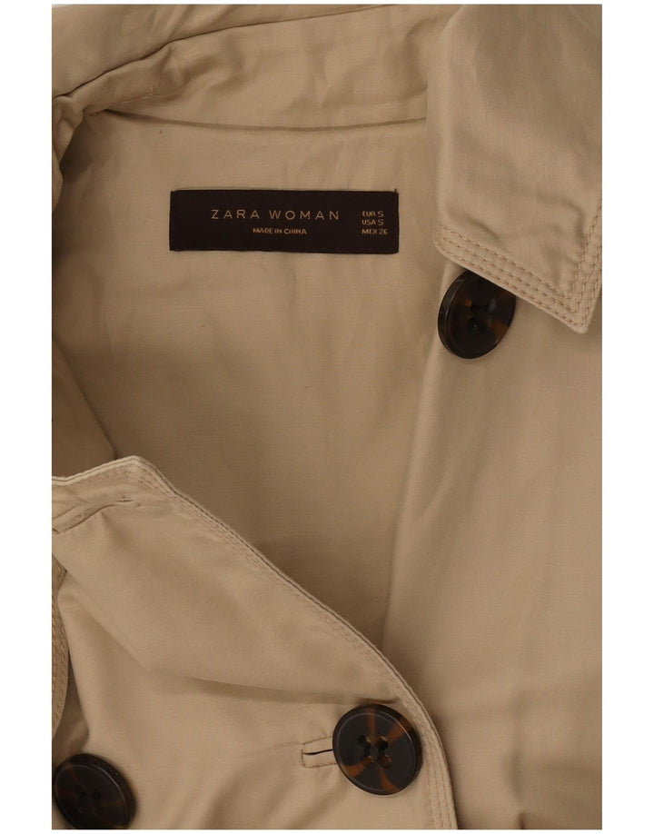 Zara ženski graškasti kaput UK 10 Small Beige