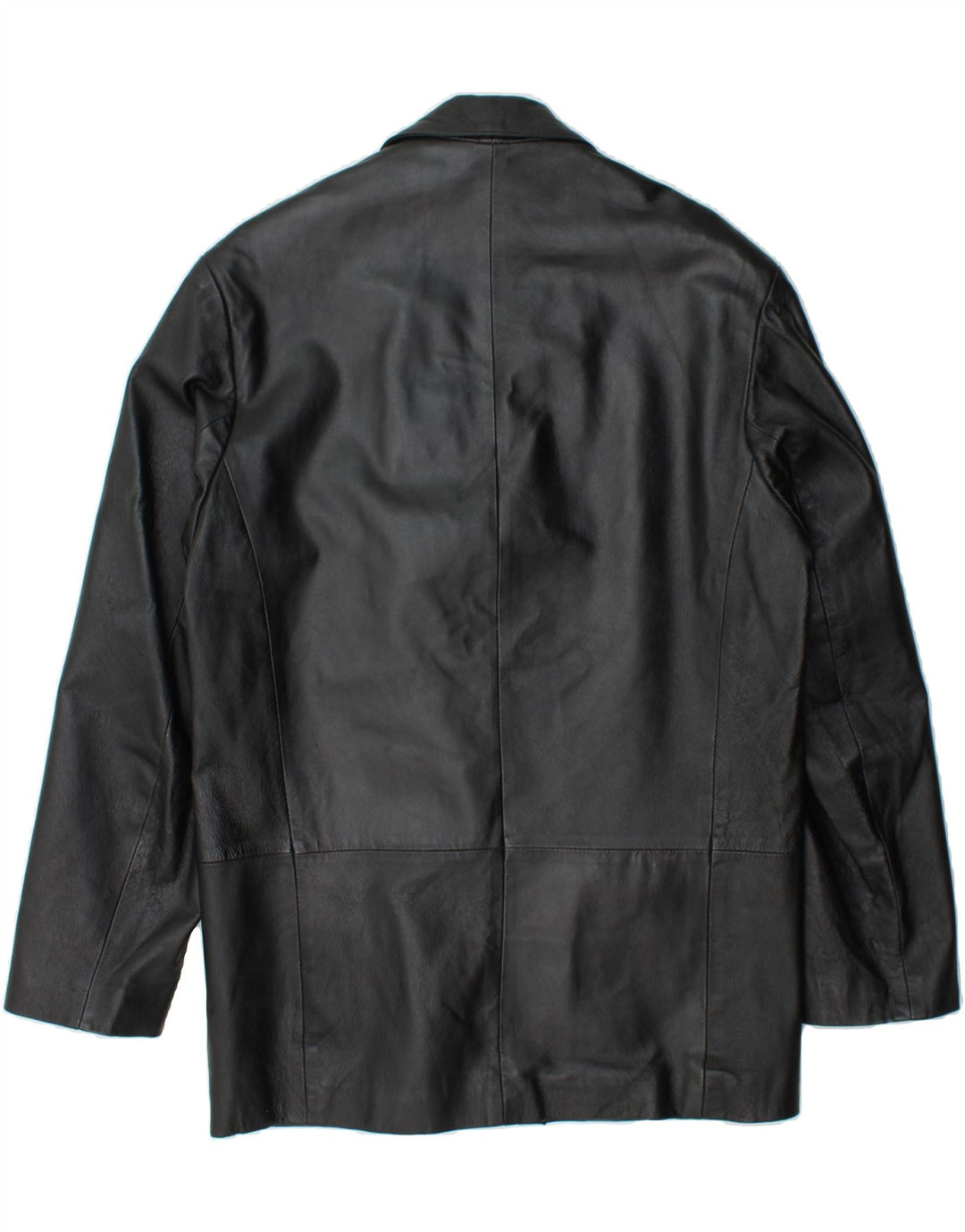 UNION RIVER Mens Leather Jacket UK 38/40 Medium Black Leather Vintage Union River and Second-Hand Union River from Messina Hembry 