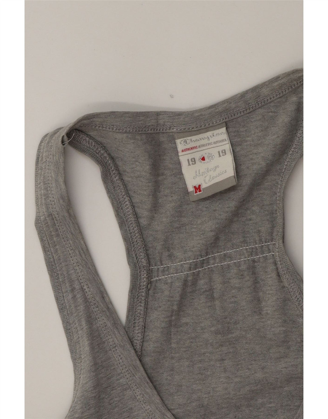 CHAMPION Womens Heritage Classics Vest Top UK 14 Medium Grey Vintage Champion and Second-Hand Champion from Messina Hembry 