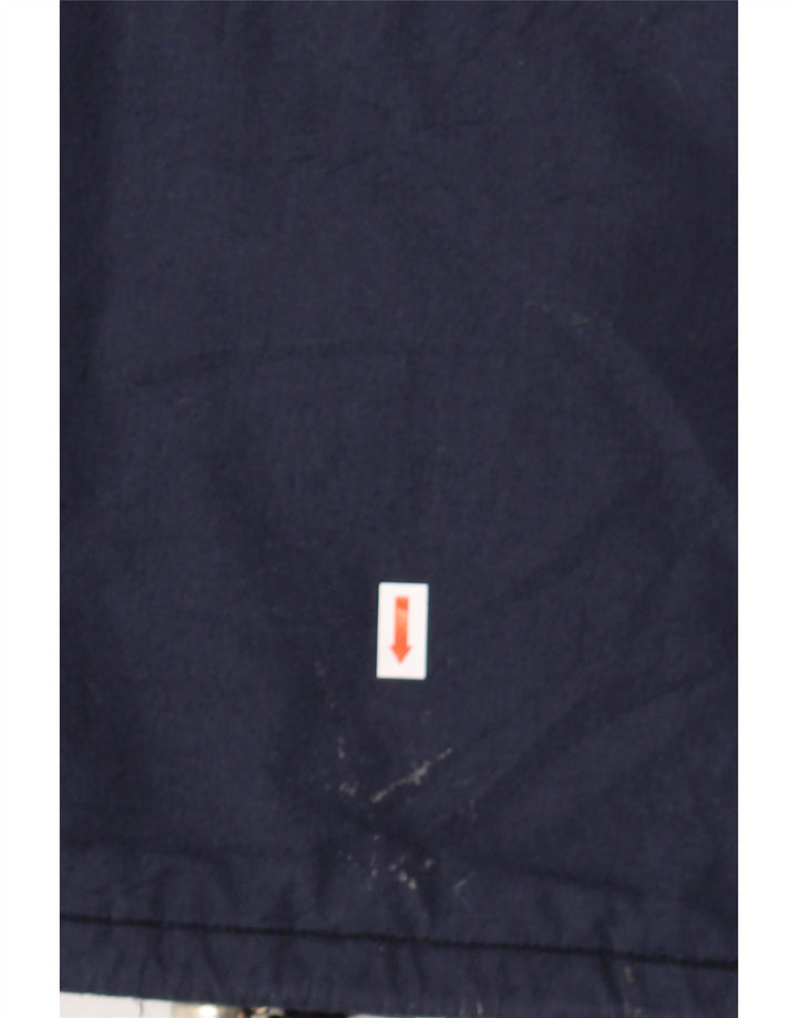 FILA Mens Hooded Windbreaker Jacket UK 42 XL Navy Blue Polyester Vintage Fila and Second-Hand Fila from Messina Hembry 