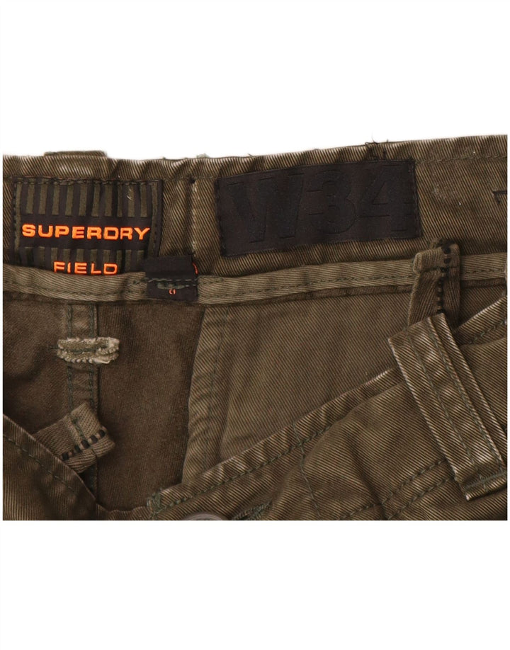 Superdry muške kargo kratke hlače W34 velike boje kaki pamuka
