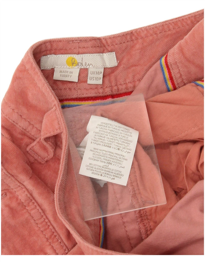 BODEN Ženske kratke joggers hlače od samta UK 14 Large W34 L25 Pink