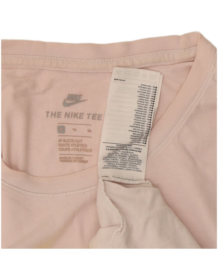 NIKE Muška majica kratkih rukava atletskog kroja XL, ružičasti pamuk