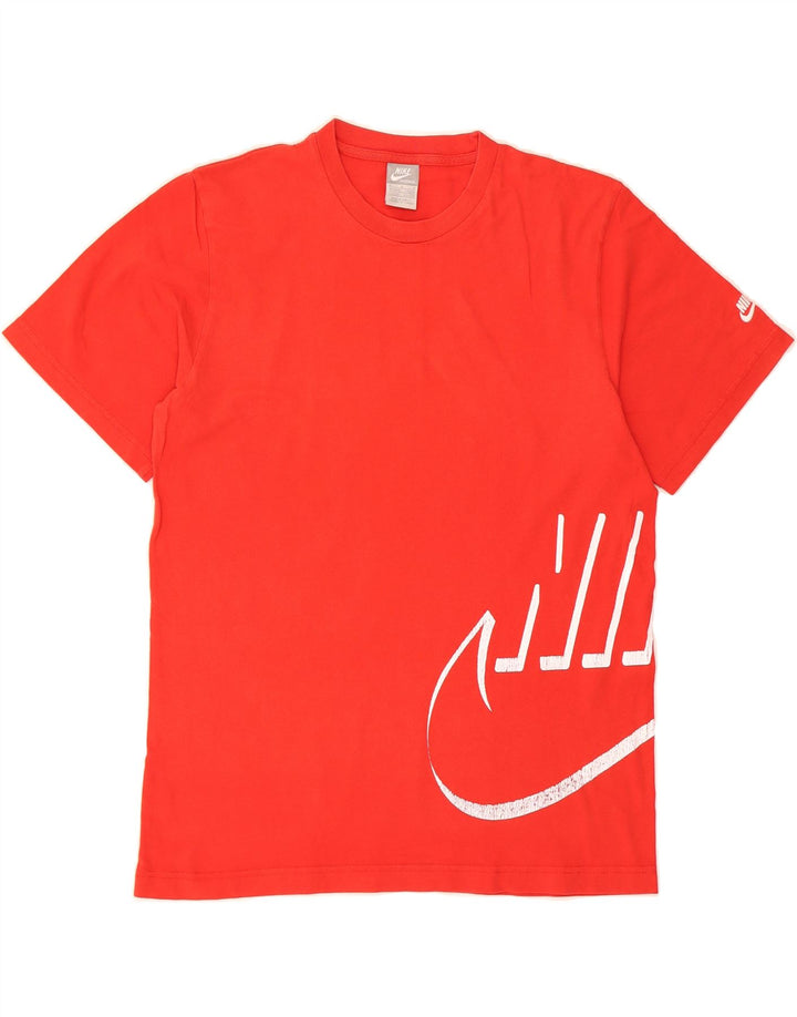 NIKE Mens Graphic T-Shirt Top UK 38/40 Medium Red Vintage Nike and Second-Hand Nike from Messina Hembry 