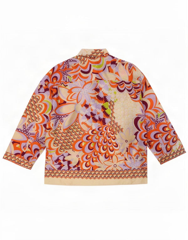 Zara ženska dugačka prevelika košulja bluza UK 6 XS Raznobojna cvjetna